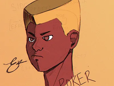 Side Effects: A Short Story Concept: Roker character characterdesgn concept art illustration mtnacas portrait portraiture short story side effects sketch