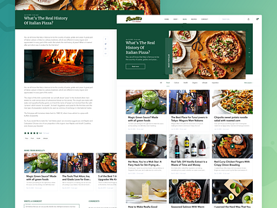 Roselli's Web Design /// Blog page adaptive icon adobe xd design e comerce ecommerce flat food interface landing page landing page design minimal online shop photoshop shopping ui ui design ux web web design website