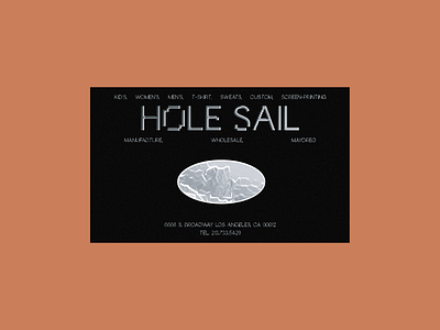 Hole Sail Concept Business Cards card graphic design typography