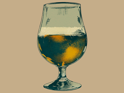 Tulip Glass beer bier brewery brewing digital painting drawing glassware illlustration illustration ipad pro procreate tulip tulip glass