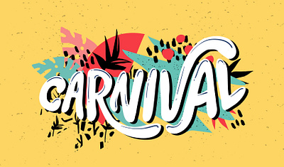 Carnival lettering brazil carnival illustration lettering logo sign