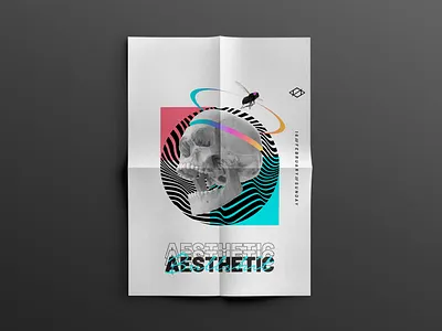 AESTHETIC POSTER /// MOCKUP NO. 2 abstract aesthetic art direction concept design design minimal poster art poster design typography vector