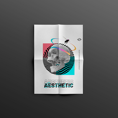 AESTHETIC POSTER /// MOCKUP NO. 2 abstract aesthetic art direction concept design design minimal poster art poster design typography vector