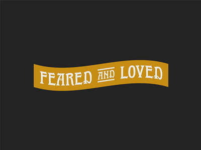 Feared and Loved | Michael Scott badge badge design banner feared loved michael scott the office type typelockup typography