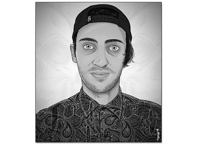 Self Portrait adobe illustrator graphic design illustration photoshop portrait illustration wacom