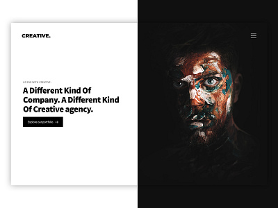 Hero Section #1 | Creative Agency agency website art banner branding creative design creative designer creative designs header hero banner hero image hero section inspiration landing page ui ux web design webdesign website