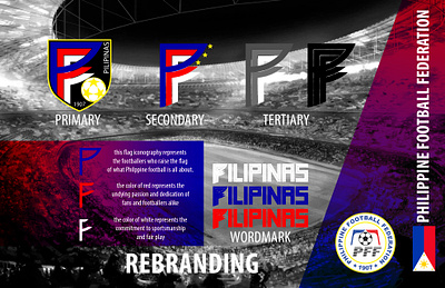 Philippine Football Federation - Rebranding Concept branding logo design sports branding