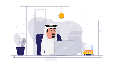 Arabic Man illustration vector