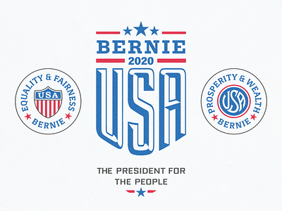 Bernie For President ... 2020 badge bernie bernie sanders branding campaign democrats design gift items label lettering logo merchandise sanders typo typography us elections usa vector vector graphic