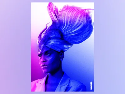 swim abstract adobe design experimental fashion fish gradient illustrator photography photoshop poster poster a day