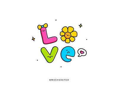 Love is in the air 💕 animated gif chat dribbbleweeklywarmup flower illustration illustration illustrator ipad lettering kawaii lettering lettering art lettering artist love love is love procreate procreate lettering valentine valentine day valentines valentines day valentinesday