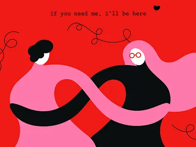 if you need me, i’ll be here abstract design doodle geometric graphic illustration shapes vector