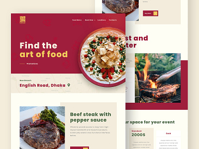 Restaurant, Website Design app colors design food homepage hotel landing page pixorus responsive restaurant restaurant app ui ui ux user interface web web app web design webdesign website website design