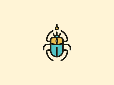 Tech Scarab animal animals cartoon computer computing design device internet logo logo design mascot mouse scarab software tech technology