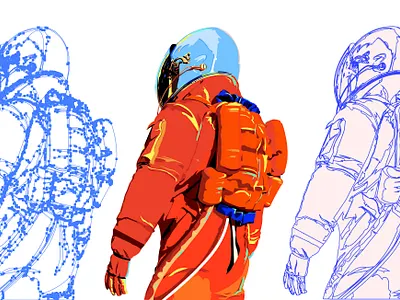 production process ,AI illustration design flat illustration illustrator typography ui ux web