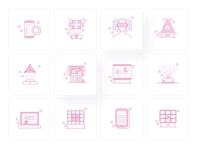 2017 Icons adobe illustrator augmented reality augmentedreality experience icon icon design icon set icons iconset illustraion illustration illustrations illustrator interaction design interactive technologies vector virtual reality virtualreality vr