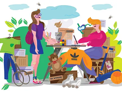 graphic sale event design draw graphic illustration