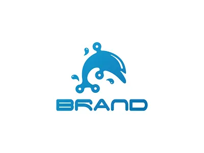 Tech Dolphin Logo animal computing data design dolphin logo logo design logos marine mascot oceanic robot robotic robotics software swim tech technology
