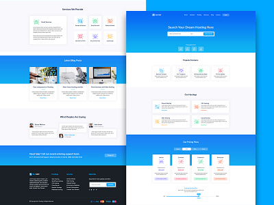 BLU HOST app blue bluehost branding business corporate domain host hosting new website psd mockup psd template template ui uiux web website