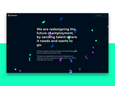 Cosmico brand design branding coloful cosmic design development icon landing page star ui uidesign ux uxdesign visual identity web design website website concept