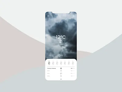 Daily UI 037 - Weather app design daily ui dailyui dailyui 037 dailyui037 design illustration mobile sunny ui ux weather weather app