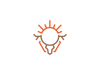 Sunny Deer Logo animal cartoon deer design doe logo logo design logos mascot nature rays shine solar sunny sunny day