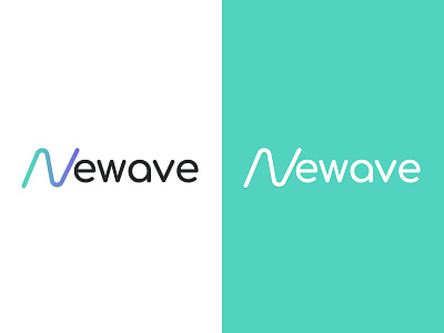 Newave Logo design gradient karthi logo logodesign logotype new typogaphy wave wave logo