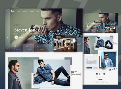 Fashion Designers - Web Concept app architecture design architecture logo branding design ecommerce ecommerce app fashion design fashion designer illustration minimal typography ui design website website design