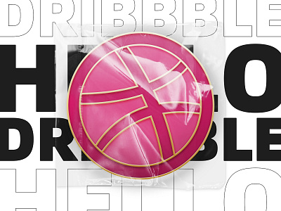 Hello Dribbble! first shot hello dribble 徽章