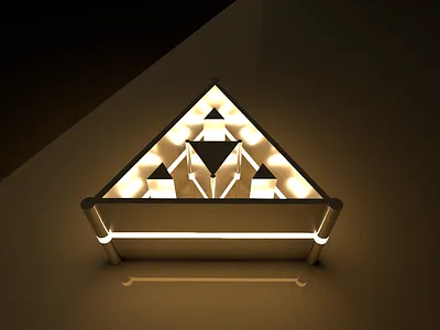 TRIANGLE OF LIGHT 3d 4d c4d cinema4d dark design minimal