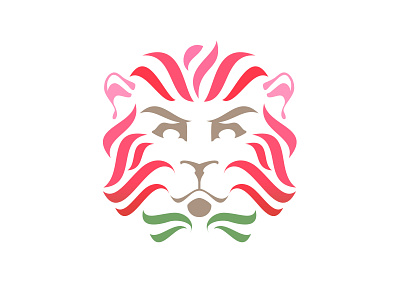 Blooming Lion logo logodesign vector