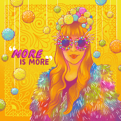 More Is More design digital illustration illustration ipad pro portrait procreateapp