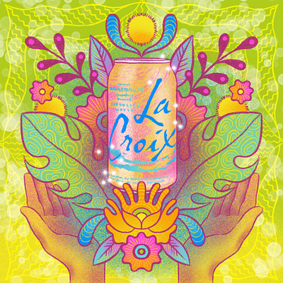 La Croix Worship advertising design digital illustration illustration la croix procreateapp