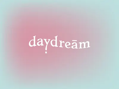 Daydream Logo branding cloud day daydream dream dreaming dreamy gradient identity logo logotype sensation serif typography wave wavy