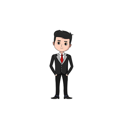 Businessman Expression Cartoon Character Design 01 business businessman character characterdesign design flat illustration people peoples vector vectors