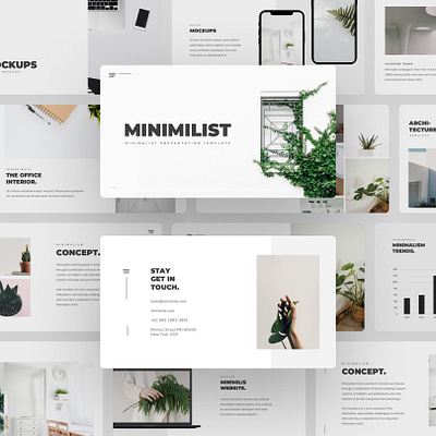 Minimilis - Minimalist Business Presentation Template about break business clean corporate google slides keynote layout minimalist mockup pitch deck pitchdeck portfolio powerpoint presentation simple simplicity slides team white