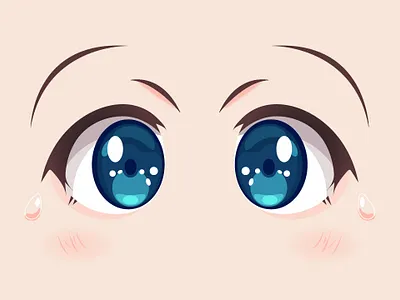 Anime eyes anime cute eye eyes illustration tutorial vector