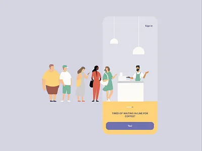 Coffee to Go animation app coffee drink ios location map order quick order route