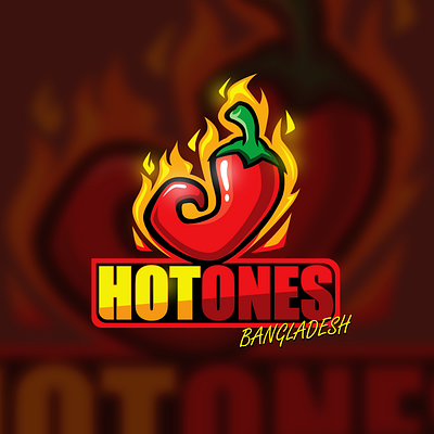 HOT ONES Bangladesh Logo artwork branding cover art design flat icon illustration logo minimal vector