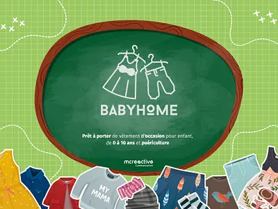 Babyhome branding child dribbble gallery illustration kid logo logos photoshop