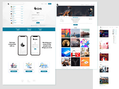 Link web application design applicaiton application design mobile app ui design uiux ux design web application web application design