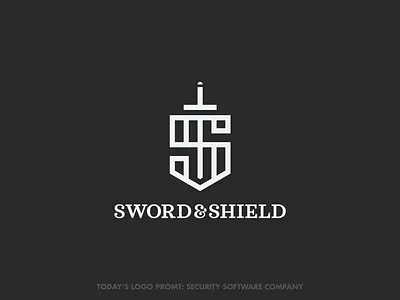 Sword & Shield security (day 12 of 99) design illustrator logo thirtylogos thirtylogoschallenge vector
