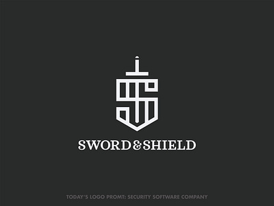 Sword & Shield security (day 12 of 99) design illustrator logo thirtylogos thirtylogoschallenge vector