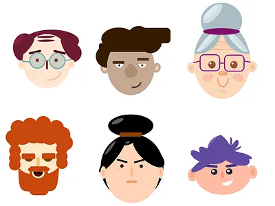 Vector faces affinity designer affinity ipad character design characters designs design flat flat design flat design illustration ipad illustration ipad vector vector vector art vector faces vector illustration