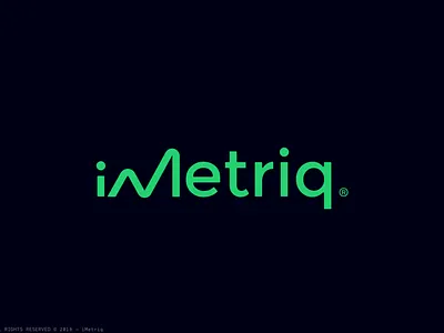 iMetriq Logo adidas advertising analytics branding charts clean clean ui crescimone dashboard design graphic interface logo minimal reporting saas user experience uxui visual
