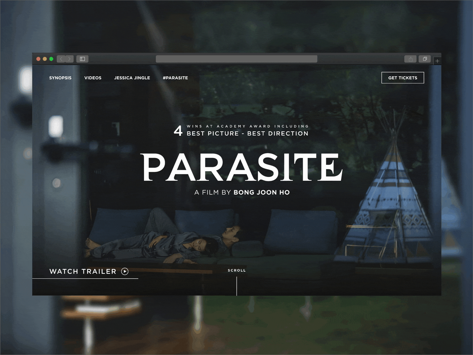 Parasite Landing Page animation animation design design uidesign ux uxdesign web design webdesign