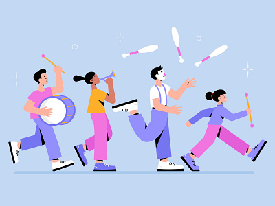 Carnival dancers collection character concept design flat flat designs free free resource freepik illustration men vector woman