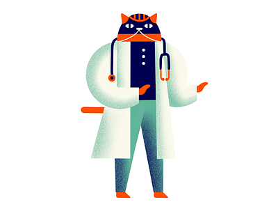 Doctor | MAFIA THE CAT animal cat design graphic illustration procreate