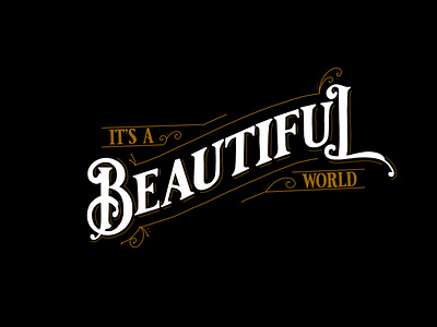 Beautiful design illustration typography