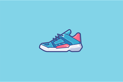 sneaker design icon illustration logo shoes sneaker sport sports ui vector